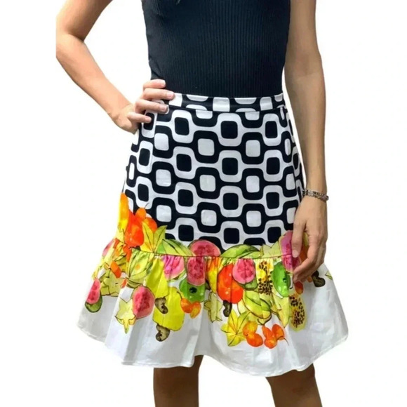 {ISOLDA} Rio Tropical Fruit Print Skirt - Picture 2 of 12